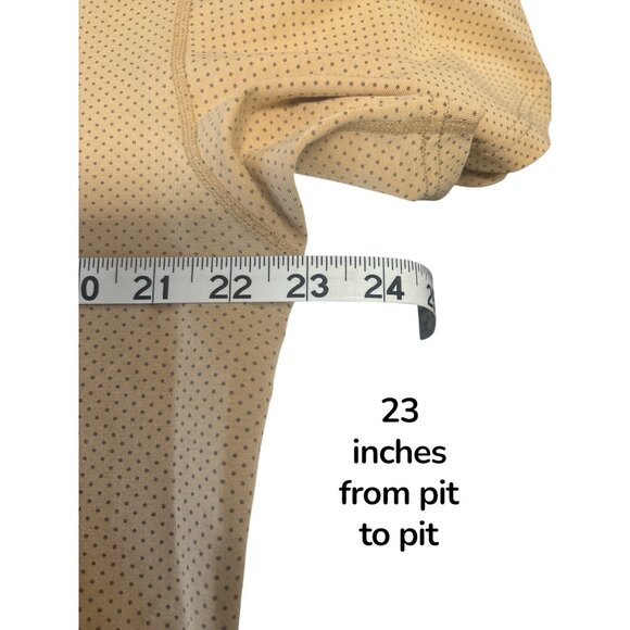 BYLT Premium Dot Texture Tee – Curved Hem, Sand Tan, Size XL - Picture 5 of 6